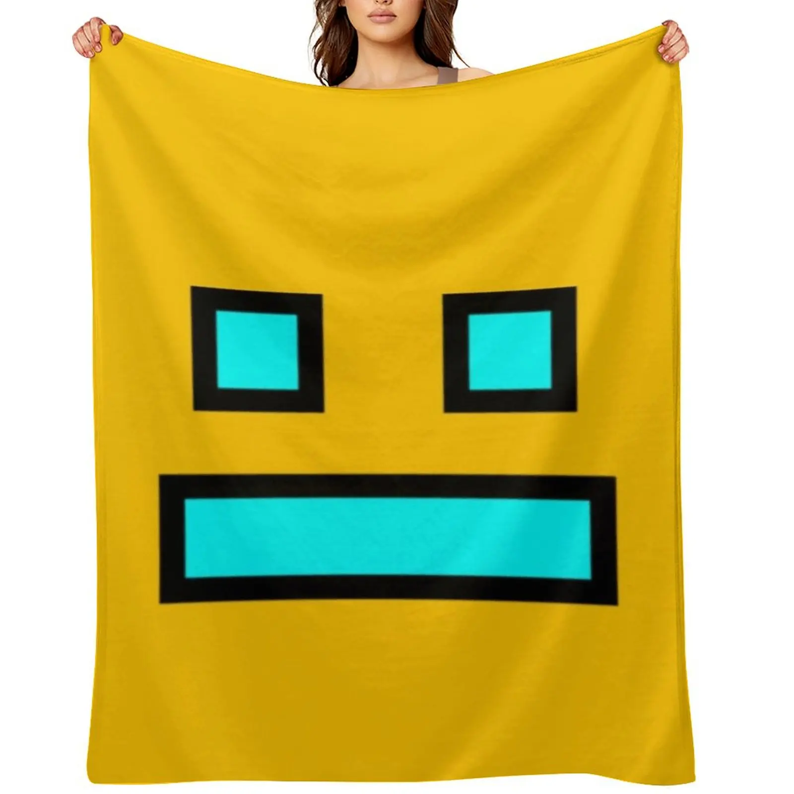 

Geometry Dash Throw Blanket For Baby Blankets Sofas Of Decoration cosplay anime Luxury Thicken Blankets