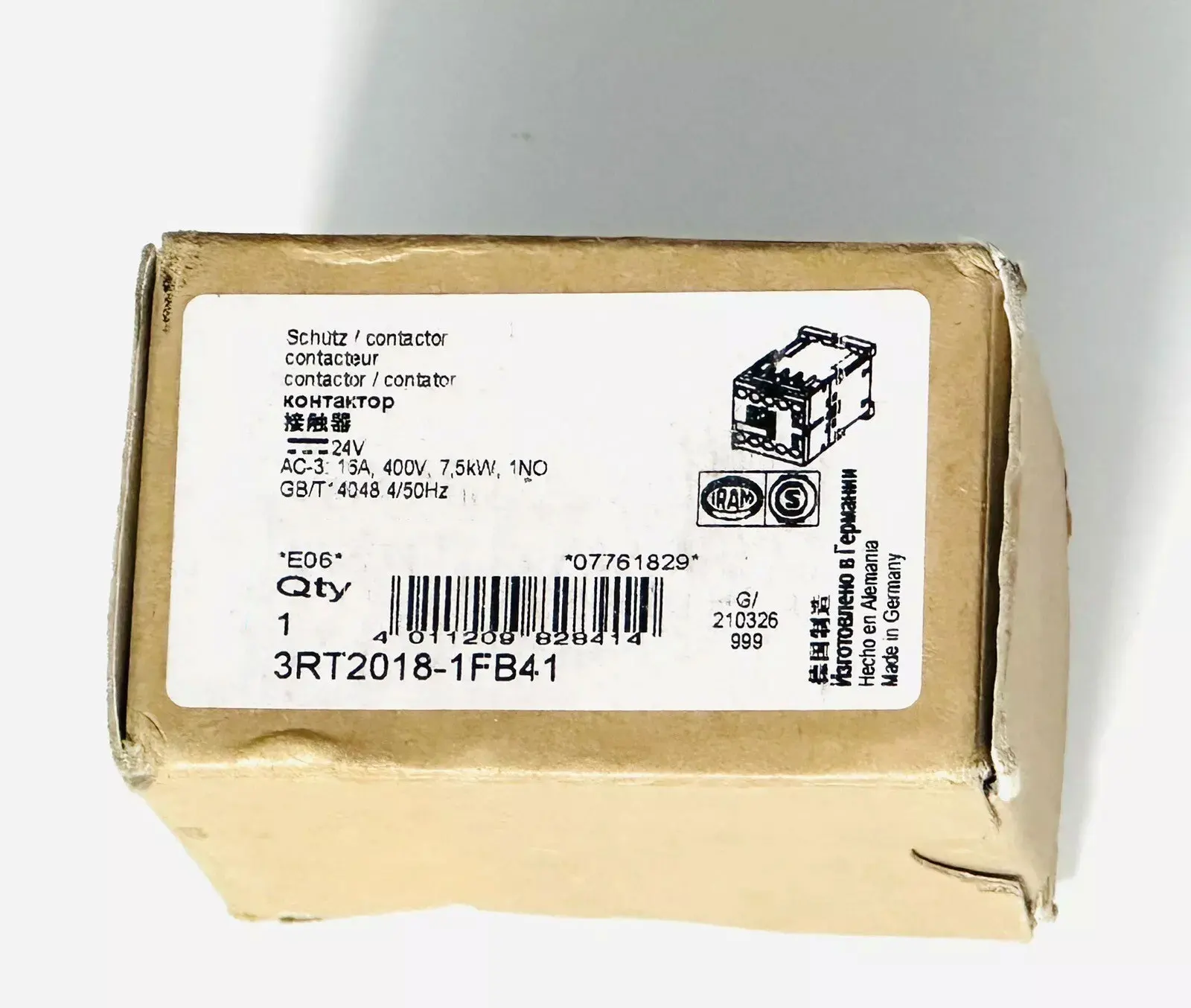 

Совершенно новый 3RT2015-1FB41 3RT2016-1FB41 3RT2017-1FB41 3RT2018-1FB41 Гарантия один год