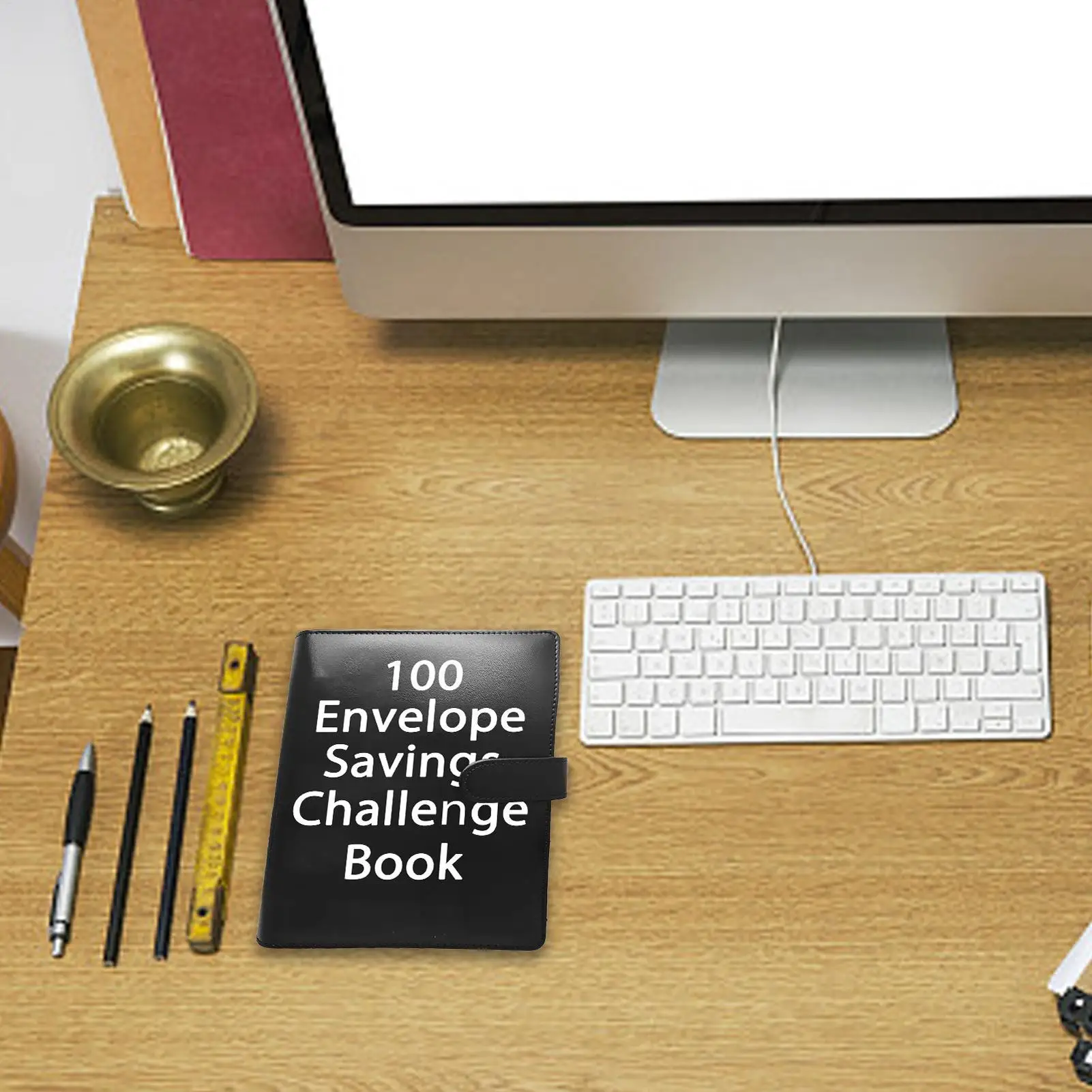 100 Envelope Challenge Binder, Easy Cash Budget Organizer with Envelopes, Money Saving System for Financial Planner Home Office