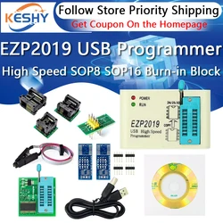 EZP2019 USB High Speed Programmer 24/25/93 EZP2010 2013 SOP8 SOP16 Burn-in Block EZP20