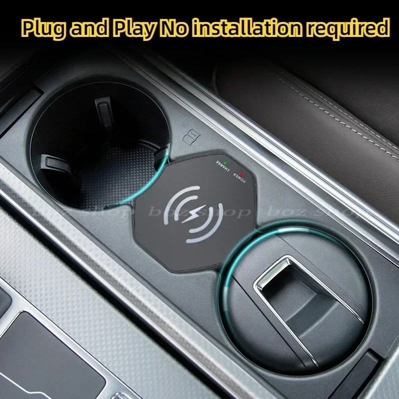 For Audi A6L/A7L/A8/S7/RS6/RS7/S6 Car Magnetic Wireless Charger Interior Modification Wireless Charging Dock Station Accessories