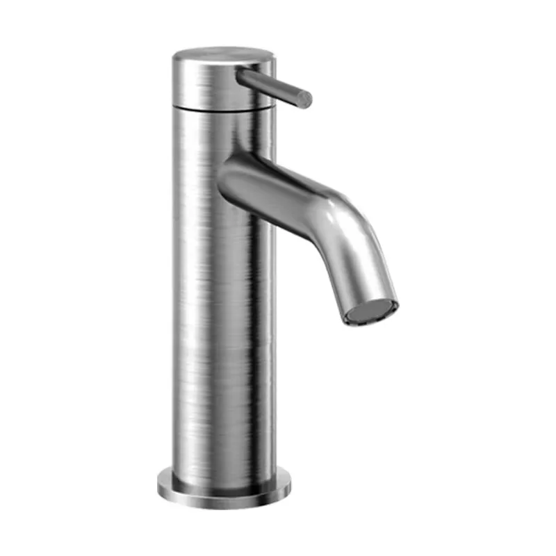 

Смеситель для раковины в ванной комнате с креплением на палубу для смесителя с одной ручкой из нержавеющей стали 316, с круглым изливом