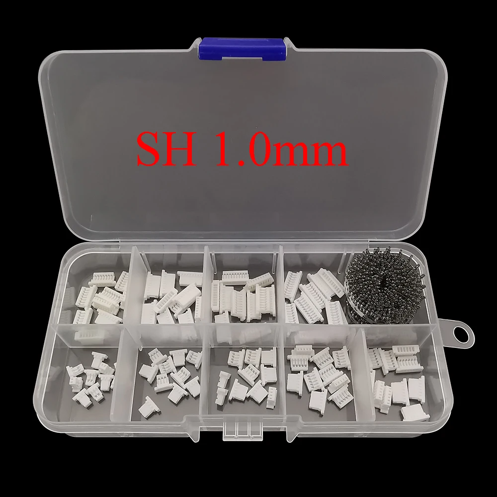 540Pcs/Box SH 1.0mm/JST 1.25mm/GH 1.25mm/ZH 1.25mm Connector Kit Housing Crimp Terminal 2/3/4/5/6/7/8/9/10Pin Pin Header Socket view 2