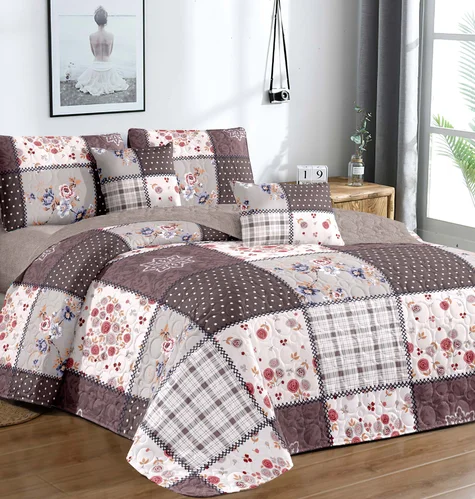 

American style Available In Various Colors Printed Ultrasonic Bedspread quilts