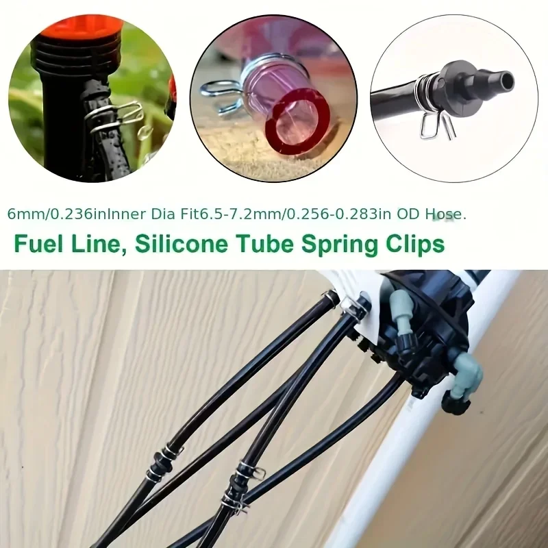 100 قطعة 1/4 بوصة الفولاذ المقاوم للصدأ مقاطع الري الثقيلة الصدأ واقية خرطوم موصلات مزرعة إلى حديقة تسرب طقم تصليح