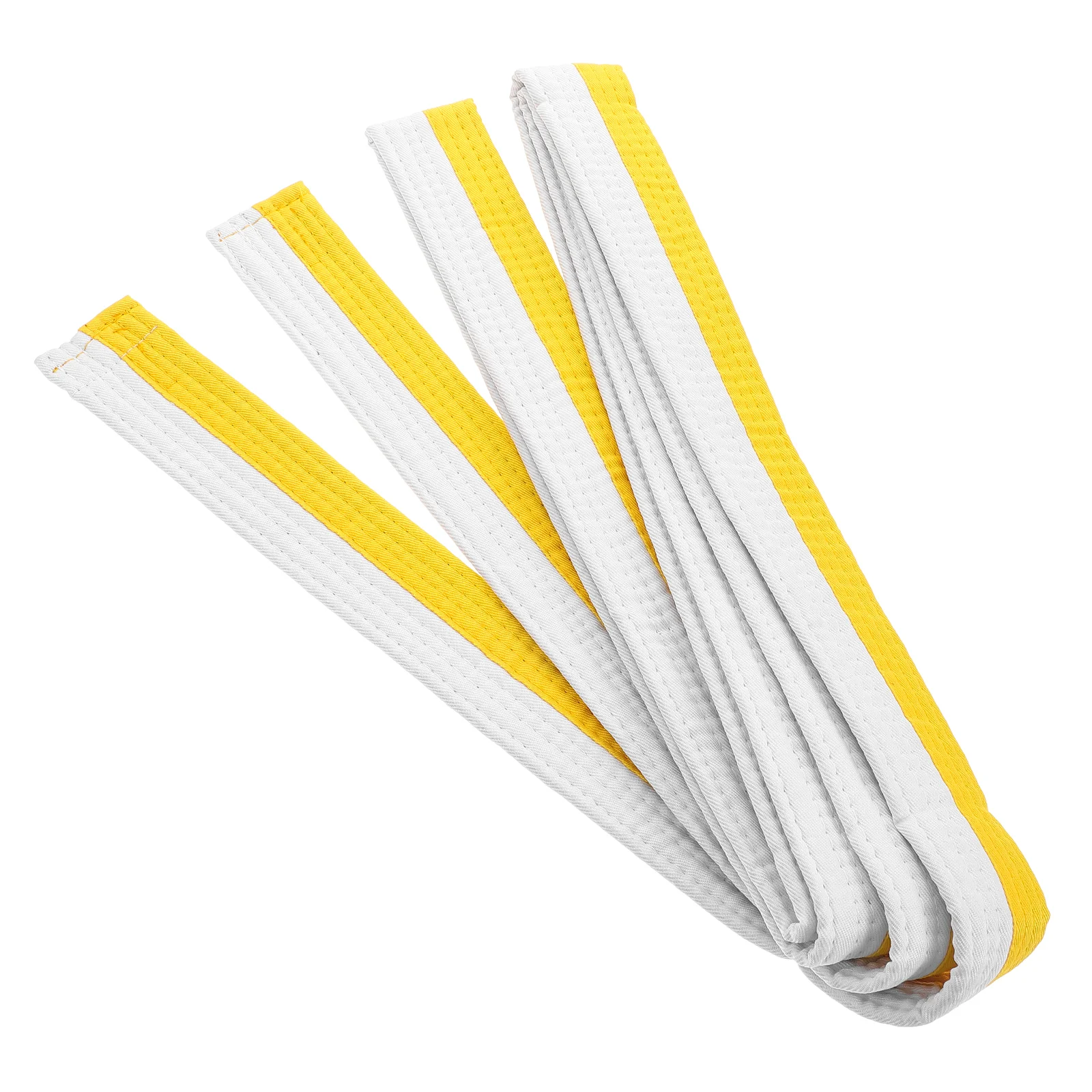 Taekwondo Belt Karate Training Equipment Stuff Clothing Boxing Costume Yellow Cotton Uniform White Gear