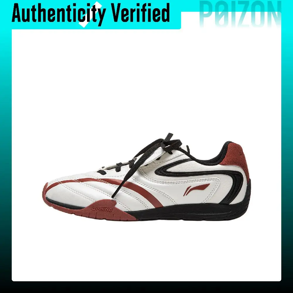 Li Ning Film Pulse Breathable Low top Casual Shoes Women's Champagne White AGLV136-7