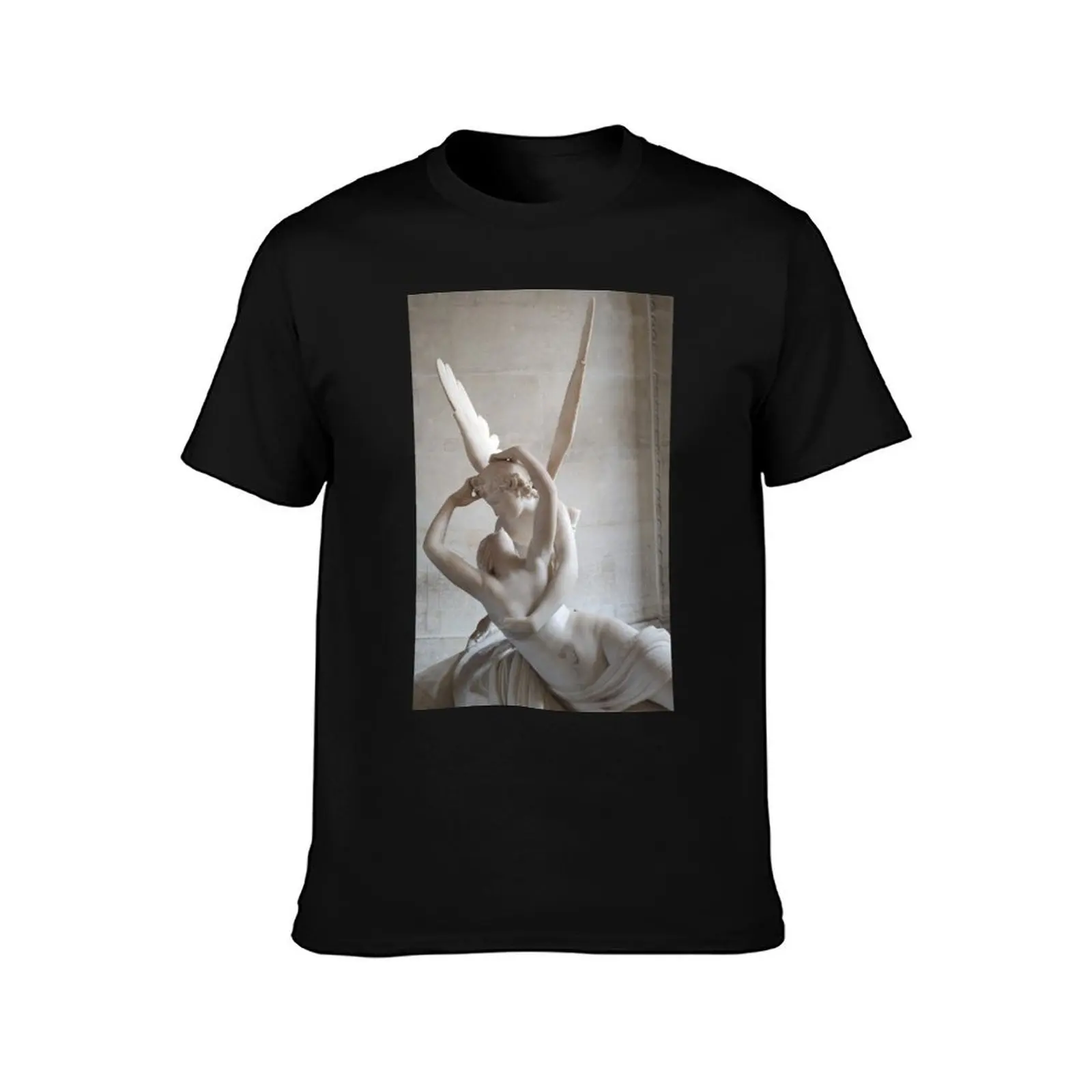 Psyche Revived by Cupid's Kiss (Canova's Amore e Psiche) T-Shirt Comfort Stretch Tee Shirt T-Shirt