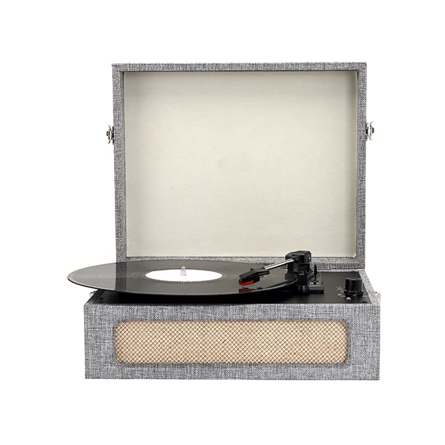 Multiple Wireless Usb Modern Retro Gramophone Portable Briefcase Vinyl Player Turntable Player Design