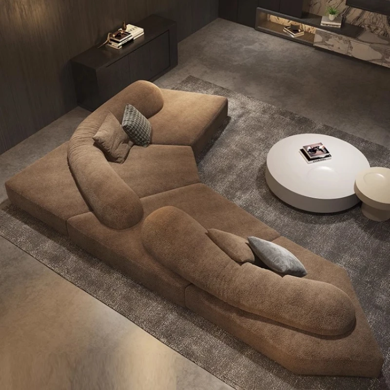 

Rock sofa Modular sofa Italian minimalist special-shaped sofa Chenier sofa Magic map matte cloth sofa