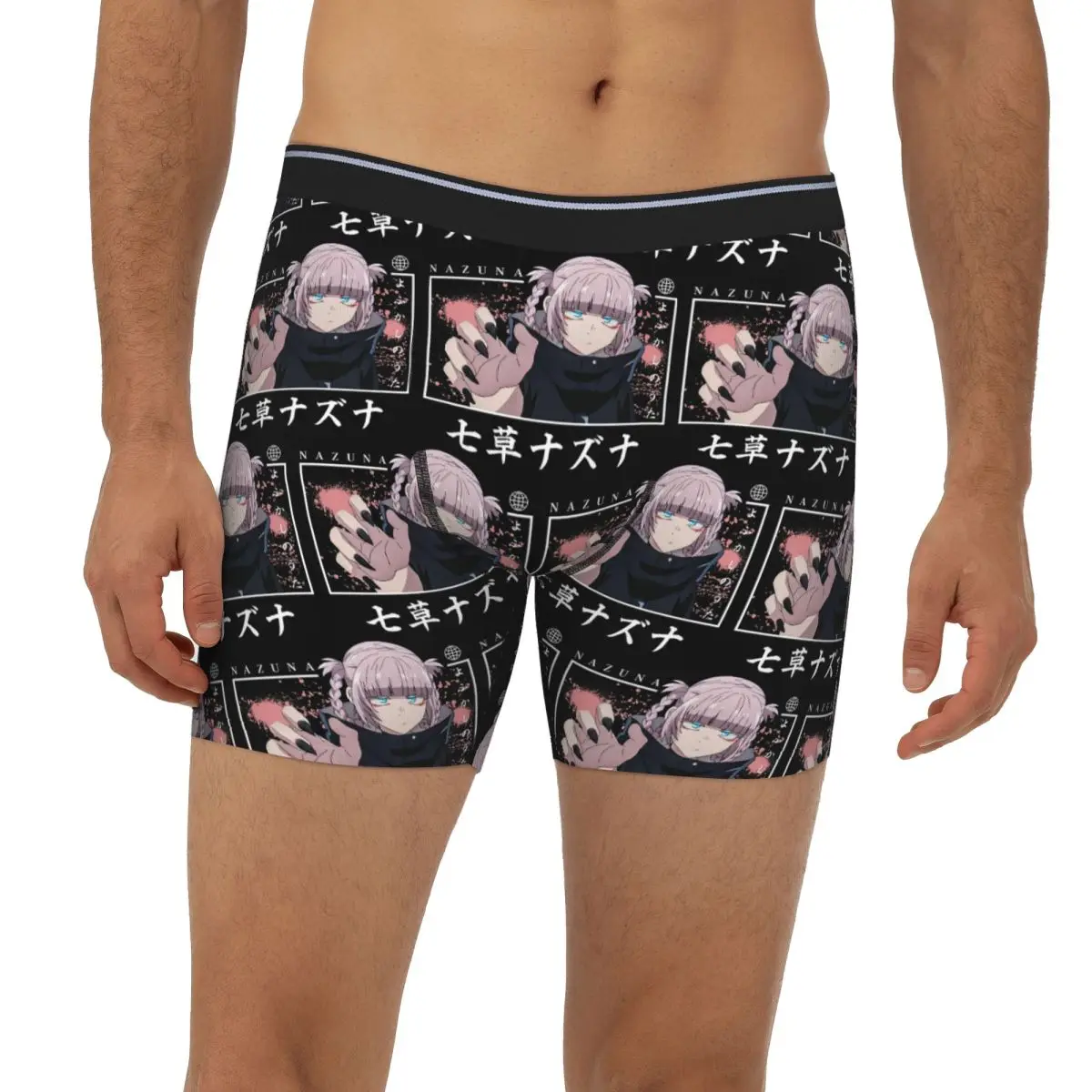 

Call Of The Night Anime Nazuna Nanakusa Long Boxer Underpants Short Men Panties Underwear for Homme Man Boyfriend Gifts