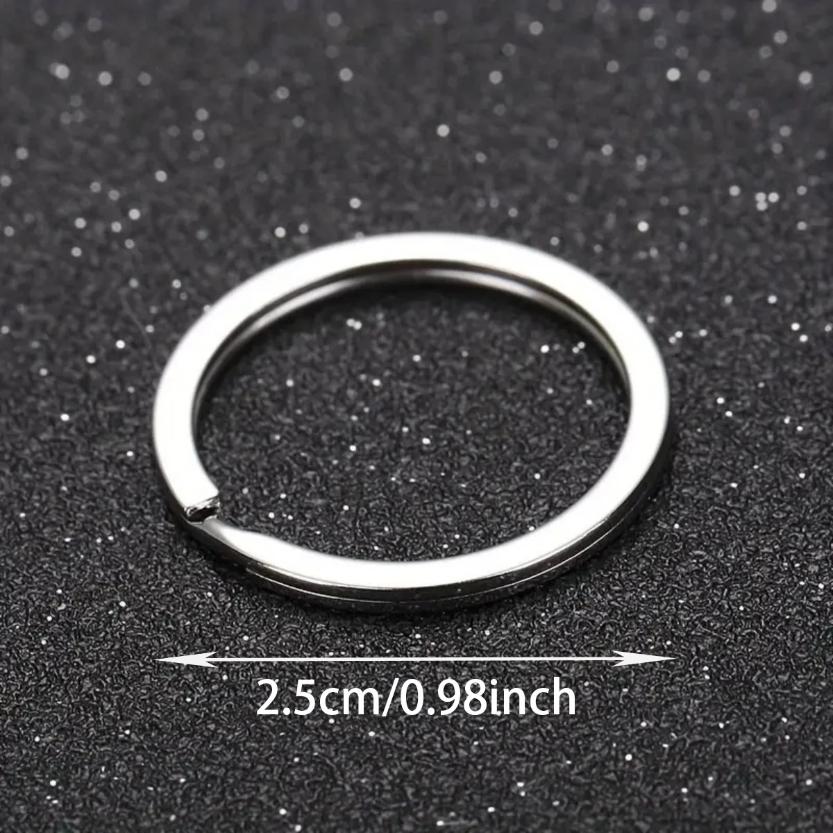 1-50pcs stainless steel split keychain 0.98-inch jump ring, keychain making, hardware accessories DIY handmade jewelry making image 6