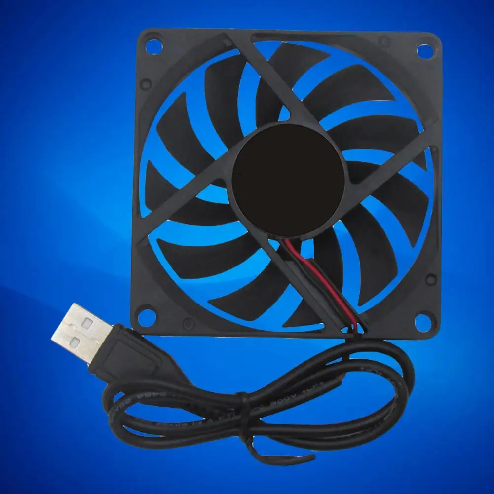 1pc Lüfter USB-Anschluss Universal 5v 8cm Router Computer gehäuse Kühlkörper PC Computer Kühler Lüfter Kühlkörper