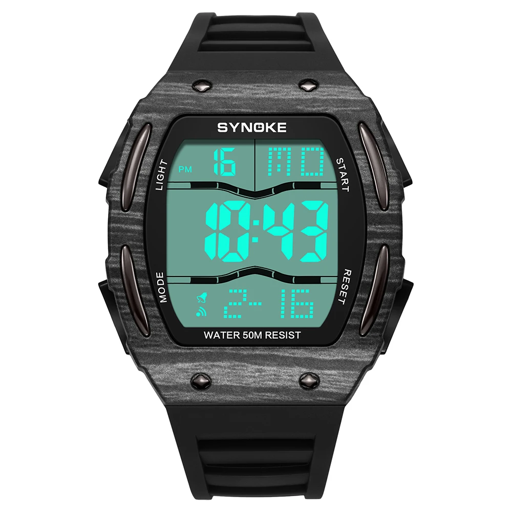 

SYNOKE Multi-functional Digital Display Sports Electronic Watch Men