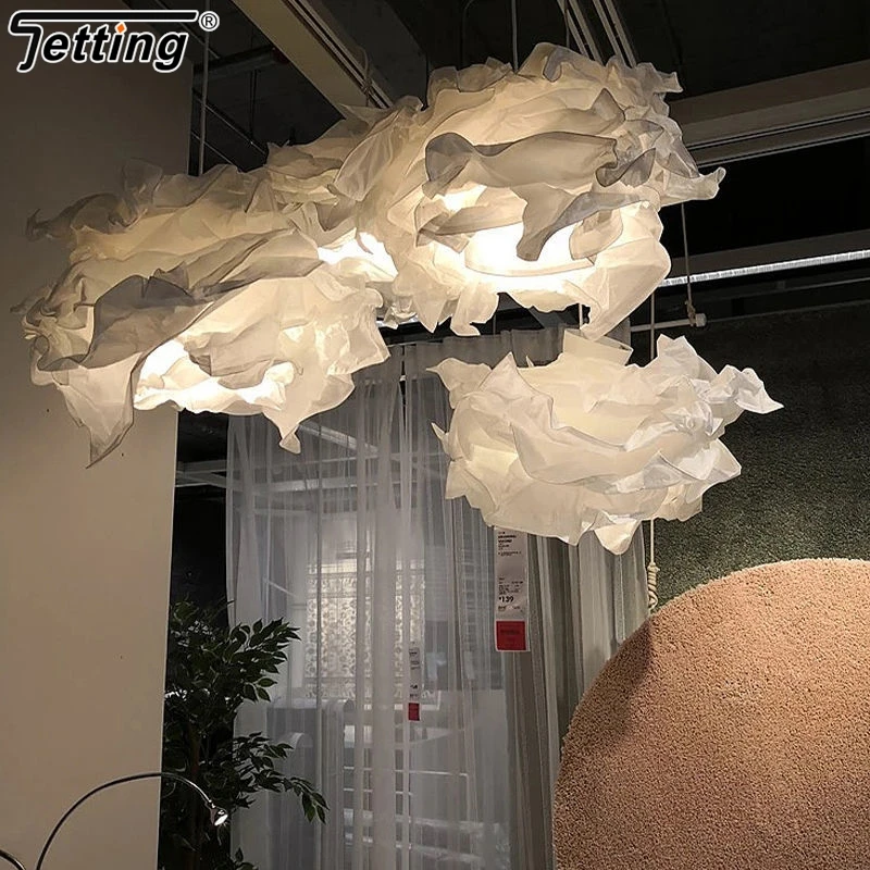 1Pcs Art DIY Cloud Lamp Shade Flower Light Shade Ceiling Lampshade Decoration Chandelier Pendant For Living Room Bedroom Bar