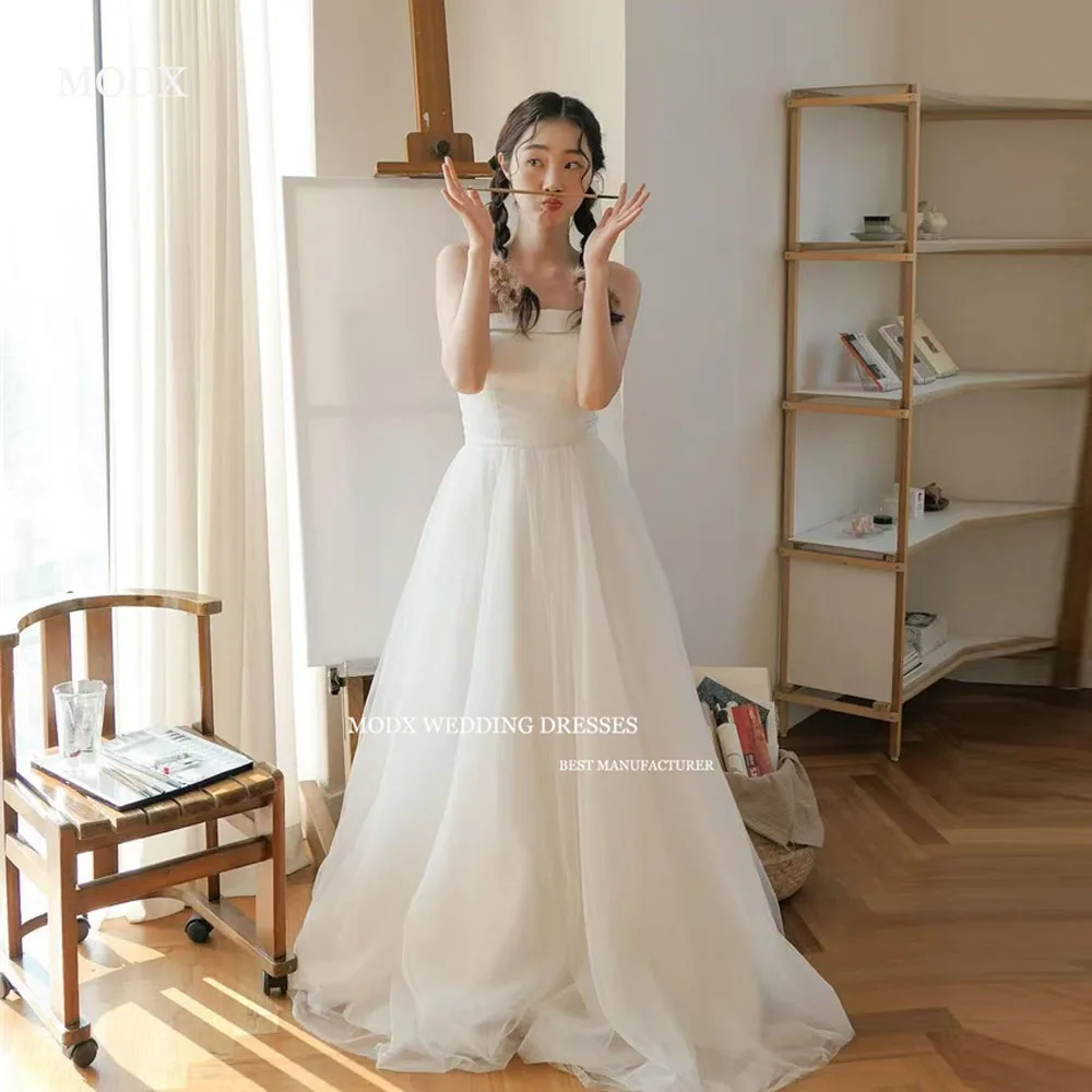 MODX Elegant White Mermaid Wedding Dresses Sparkling High Neck Long Sleeve Detachable Hem Sweep Train Bridal Gowns Customized