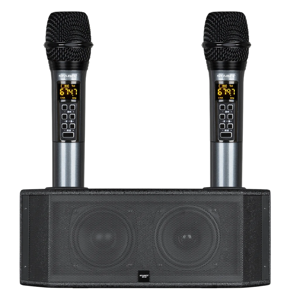 

ST-24 Профессиональная ручная микрофонная система UHF, игровые автоматы для караоке с микрофоном для динамиков и Bluetooth