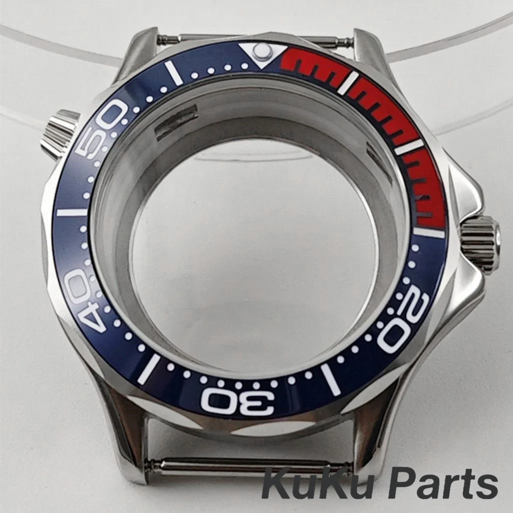 NH35 Case 41mm Transparent Back Watch Parts Waterproof for Seamaster 300 Watch For NH34 NH35 NH36 NH38 NH70 Movement 31mm Dial