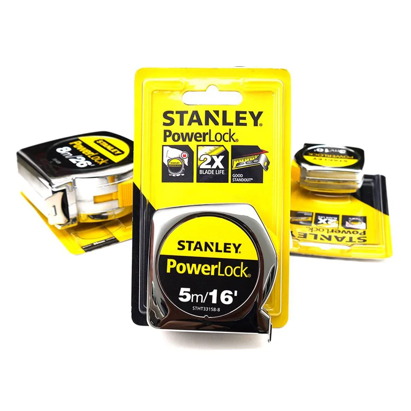 Imagem -02 - Stanley-fita Métrica de Aço Aço Métrico Gancho Fácil Métrica de Alta Precisão Inglês Leitura Transparente 3m 5m 8m