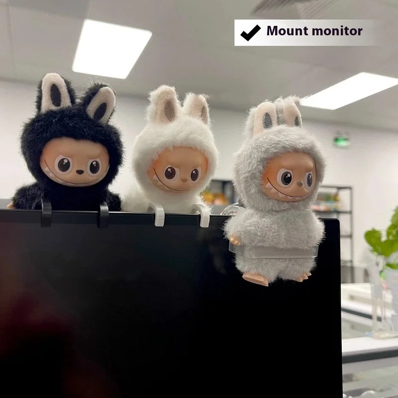 حامل عرض شاشة السيارة Labubu 4.0 مناسب لجيل صغير 4.0 10 سنتيمتر رف معلق ديكور عرض الكمبيوتر