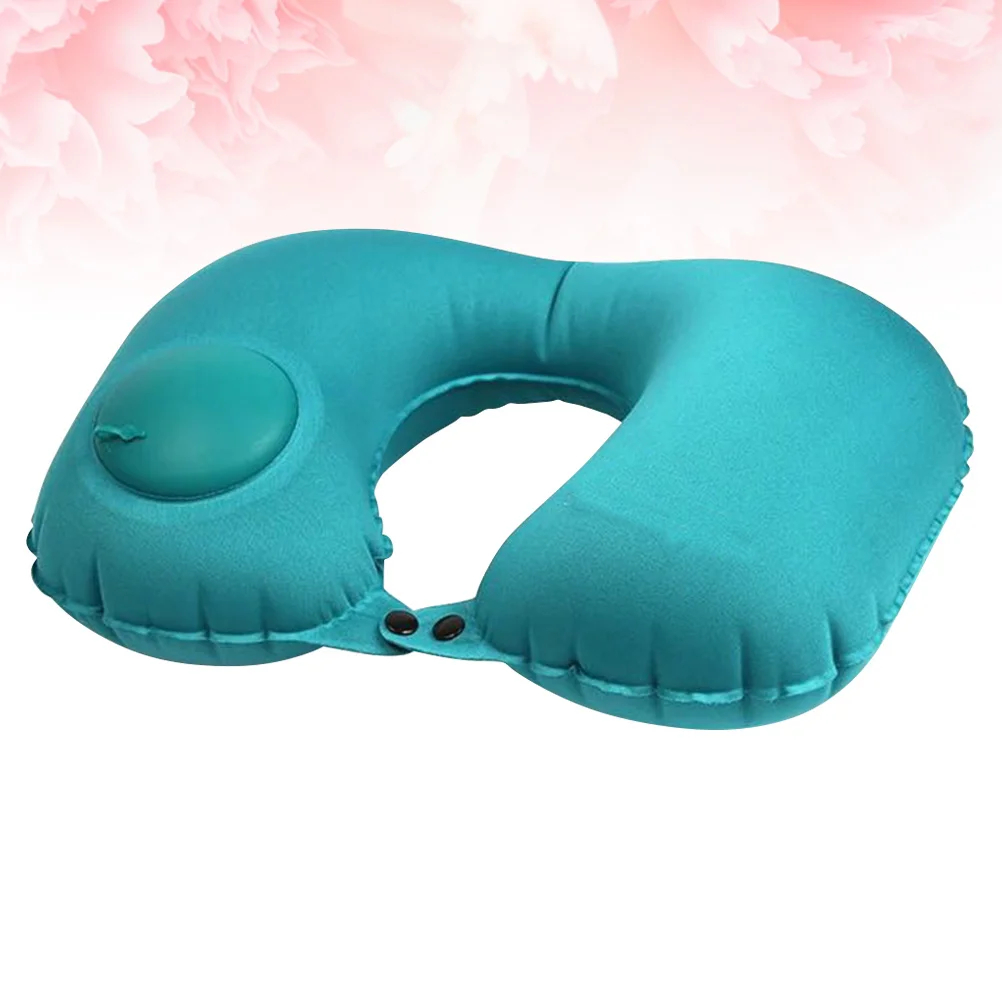 

2Pcs Neck Pillow U Foam Travel Cushion for Car Airplane Office Support Headrest Portable 46x29cm Blue