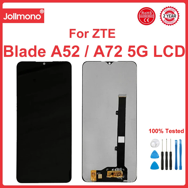 

6.52“ LCD For ZTE Blade A52 A72 5G LCD Display+Touch Screen Digitizer Assembly For ZTE A72 5G 7540N A52 LCD Repair