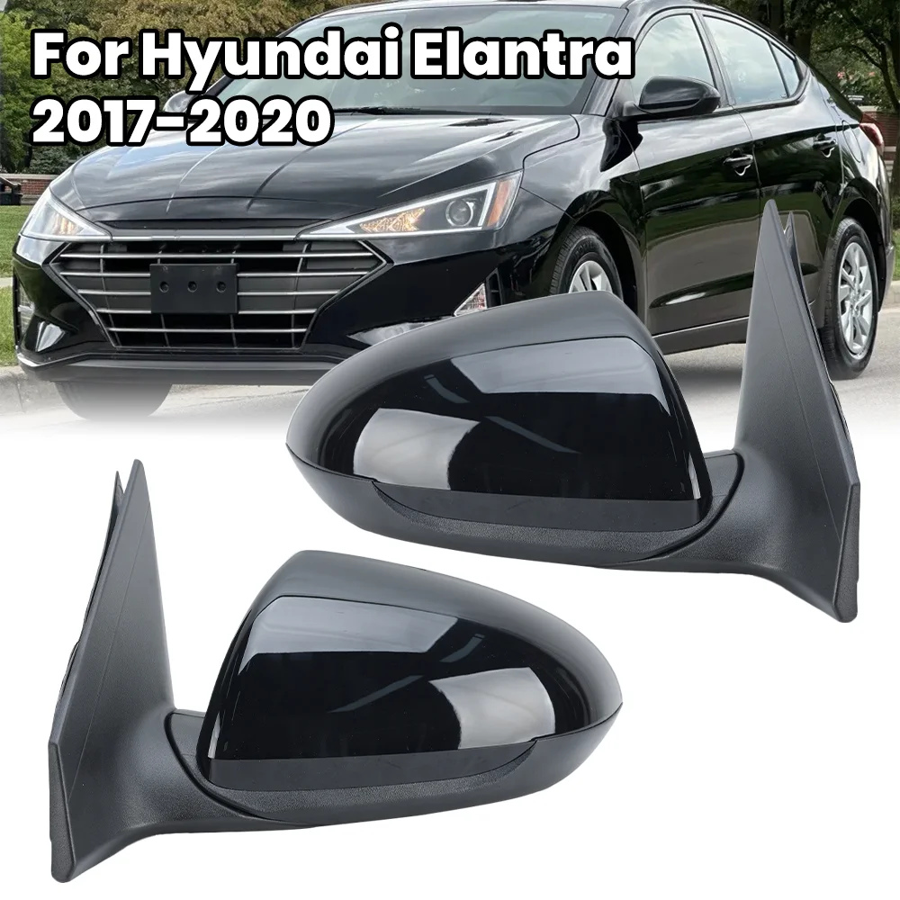 

7 Pin Rearview Mirror Assembly For Hyundai Elantra 2017 2018 2019 2020 Black With Blind Spot Heated SideMirror Car Accessories
