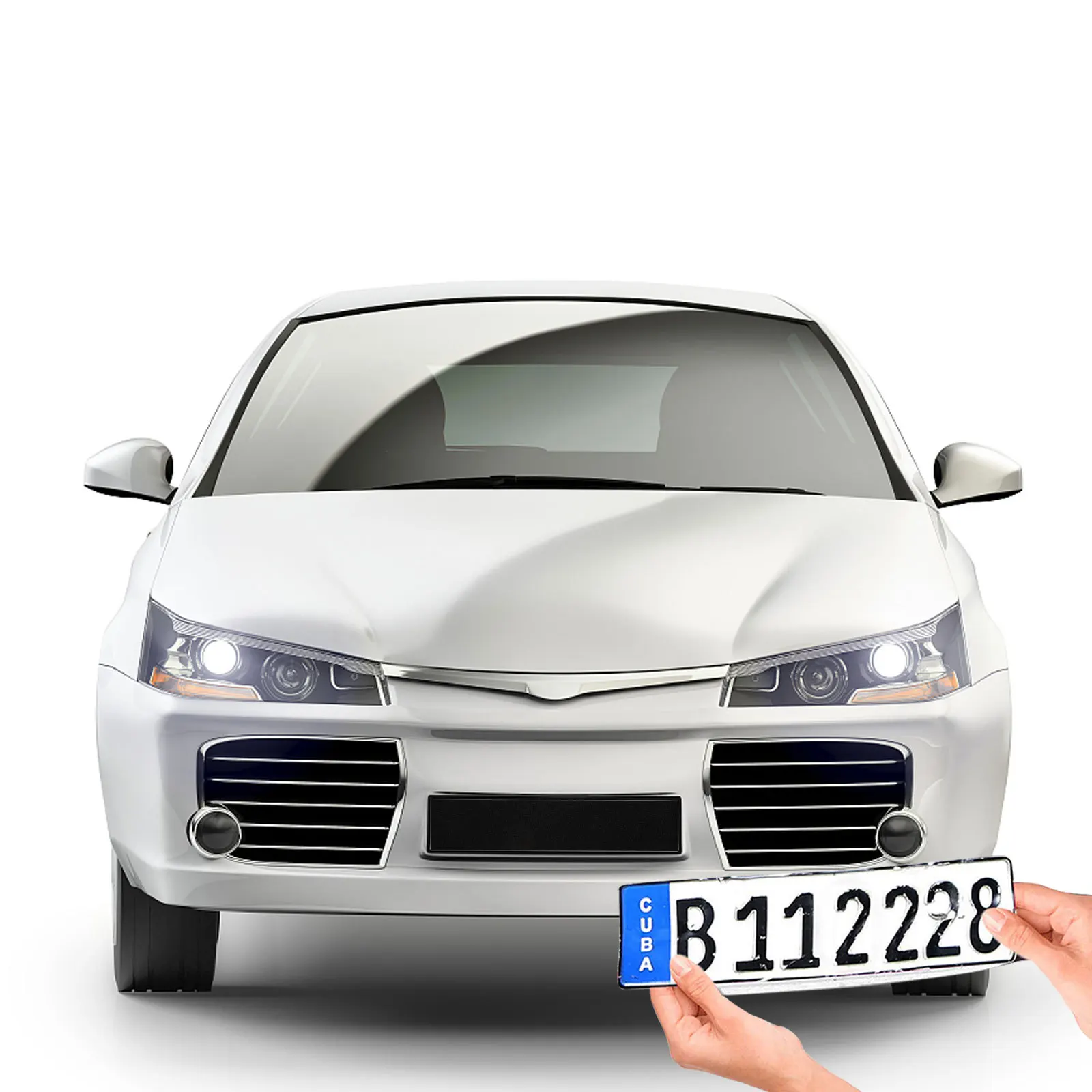 

License Plate Fixing Strip Heavy Duty Waterproof Reusable Hook For Car Van Truck Boat