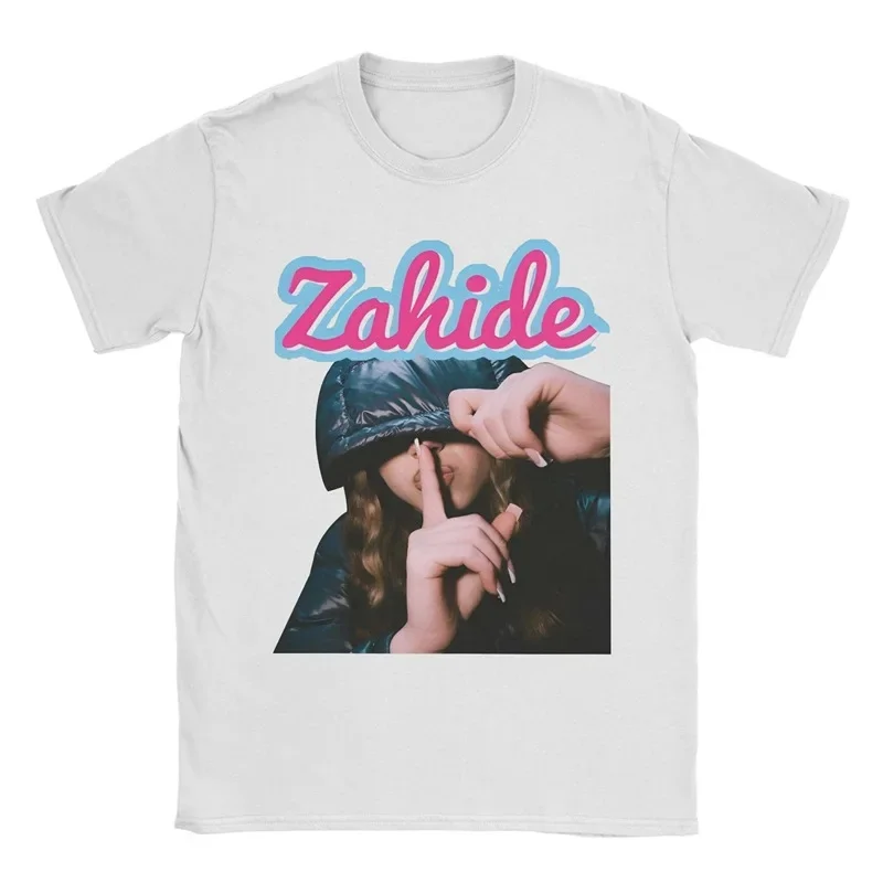 

Y2k Zahide Ретро-группа с принтом и короткими рукавами, музыкальные короткие рукава, мужские и женские, из чистого хлопка, осенний новый базовый слой