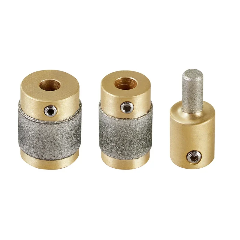 3Piece 4 Piece / Brass Core Standard Grit Stained Glass Grinder Bit Headfor Glass Stone for Stone Grinding Ceramic Tools