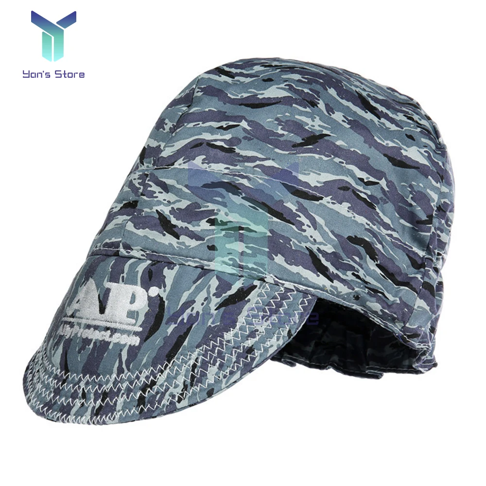 AP-6621 Elastic Welding Hat Sweat Absorption Welders Welding Protective Cap Flame Resistant Head Full Protection Hood Safety Cap