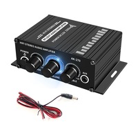 Car Speaker Mini Amplifier 2 Channel DC12V Tweeter Stereo Car Computer Mainstream Audio Equipment MP3 Mobile Phone Input