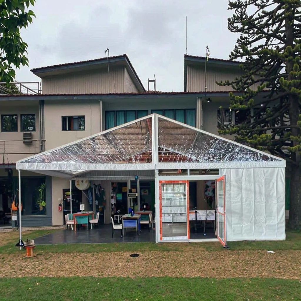 

Size Customized Large Space Canopy Outdoor Exhibition Ceremony Tents Windproof Single Layer Party Wedding for 100 People Events