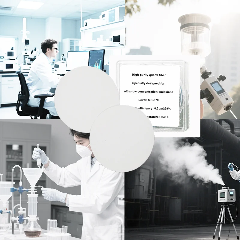 

Quartz Fiber Filter Membrane 47mm 90mm Atmospheric Sampling Pollution Source Detection MS370 Dioxin Sampling