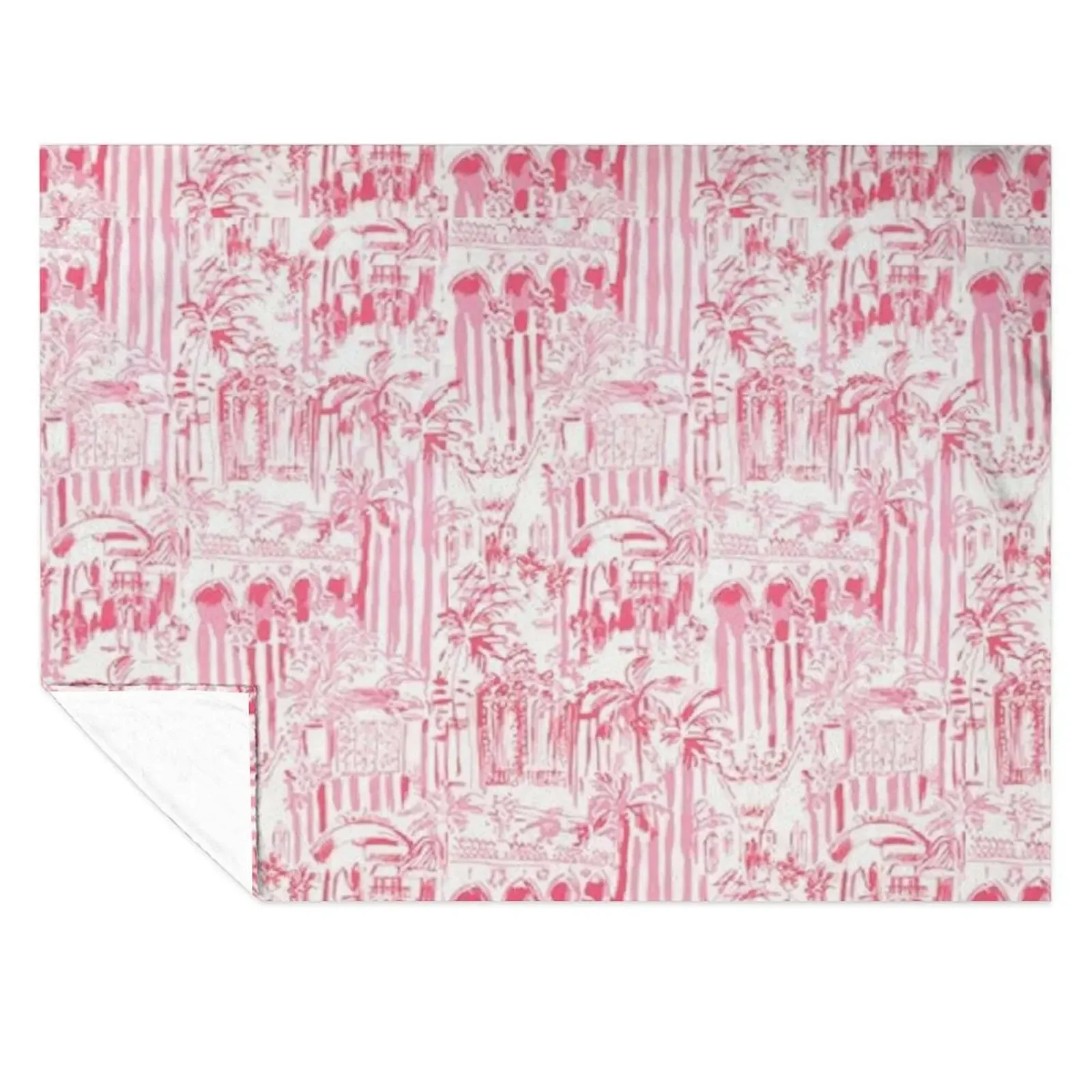 

Preppy Pink Blanket Throw Blanket valentine gift ideas Nap Softest Soft Plush Plaid Blankets