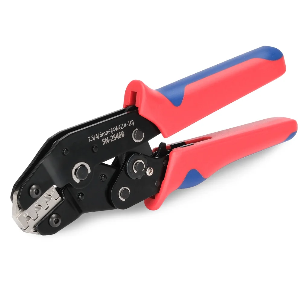 SN 2546B سلك العقص ذو طيات لموصلات التوصيل الشمسية كابل الطاقة الشمسية الكهروضوئية العقص أداة للموصلات الشمسية AWG14-10 2.5/4/6mm2