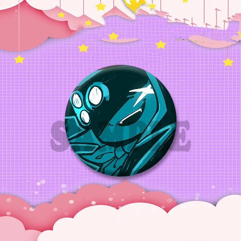 Lustiges Subspace Sword Medkit Meme Abzeichen Anime Game P-Phighting Anstecknadeln Cartoon Brosche für Tasche Hut Ornament Freund Schmuck Geschenk – Detail 8