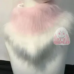 Custom Furry Head Accessories Fur Collar Fursuit Kigurumi Head Neck Part