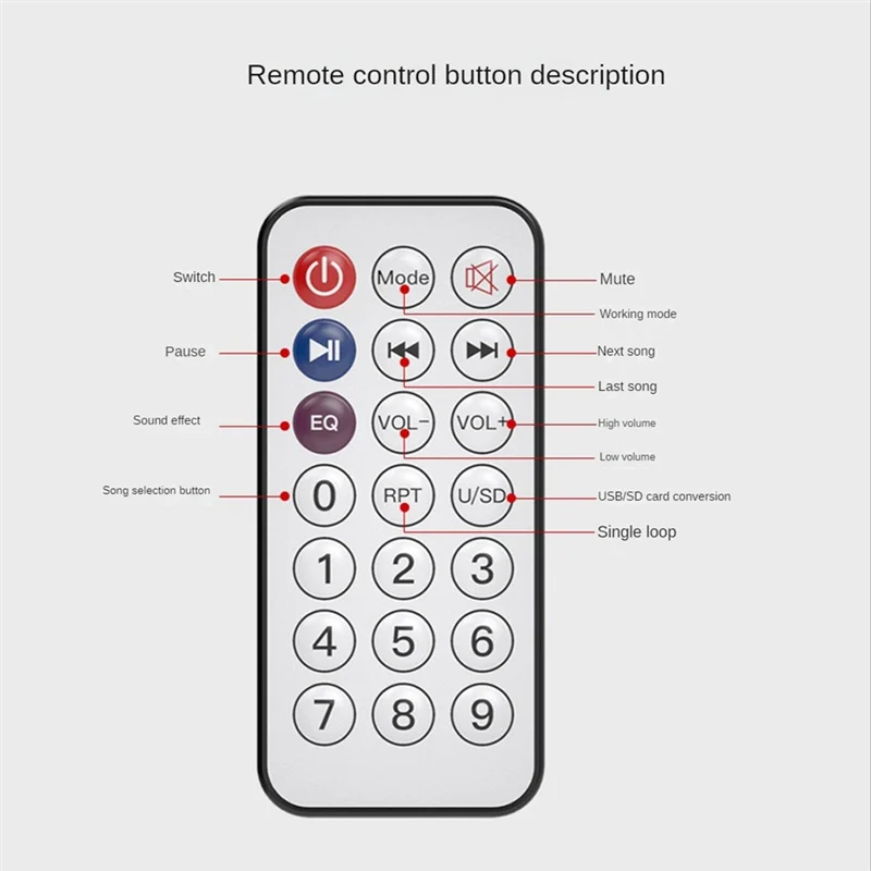 AK370 Home Digital Amplifier Mini Hifi Bluetooth Audio Power Amplifier for SD Card U Disk Aux Speaker Mp3 Stereo Sound