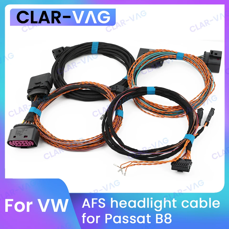 

For VW Passat B8 Xenon Headlamp Connector Car Auto Leveling Range Headlight Cornering AFS Wire Xenon Lamp LED Light