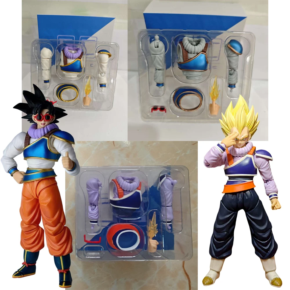 E&C Toys - Accesorios de Modificación de Ropa para Son Goku Chibi Dam'Z de Transmisión Instantánea, Figuras de Acción de Anime Dragon Ball Z SHF