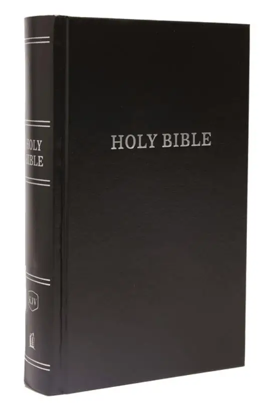 Large Print KJV Pew Bible - Hardcover Black & Red Letter Edition - Perfect for Easy Reading