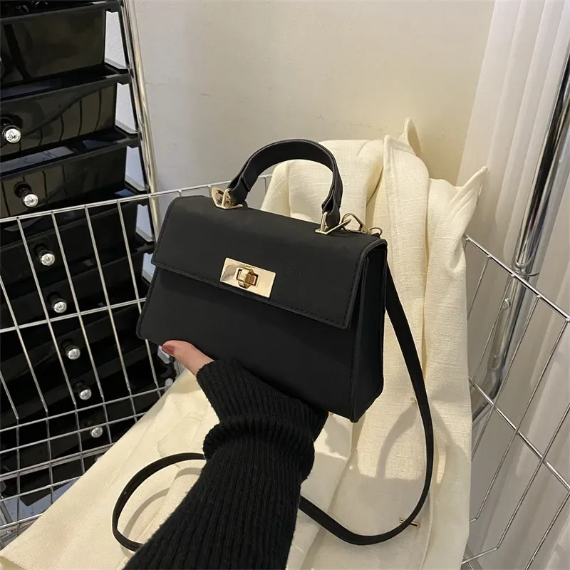 Sac à main en cuir PU à carreaux pour femmes, sac à bandoulière de créateur, initié à la mode, nouveau, 2024