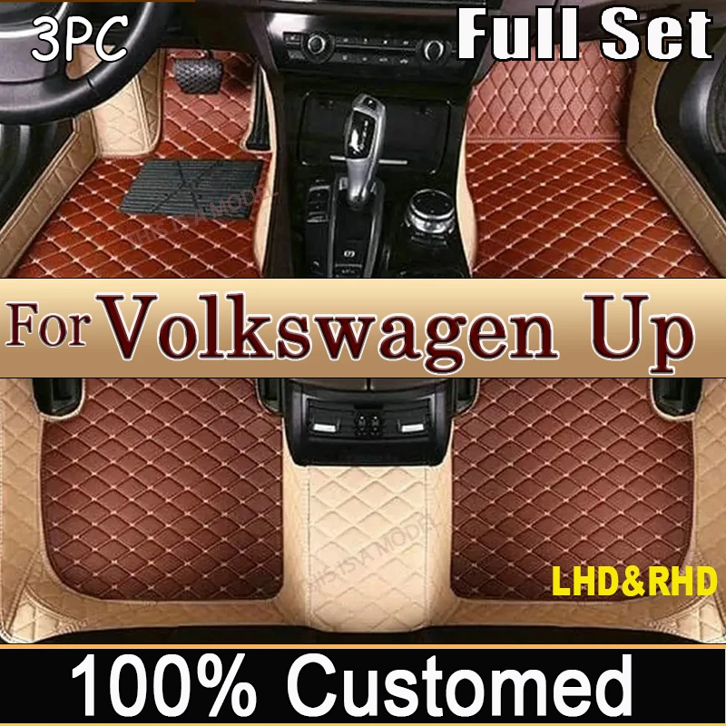 Car Floor Mat For VW Volkswagen Up 2012~2019 Waterproof Tapete Automotivo Para Carro Car Mats Accessoire Voiture Car Accessories