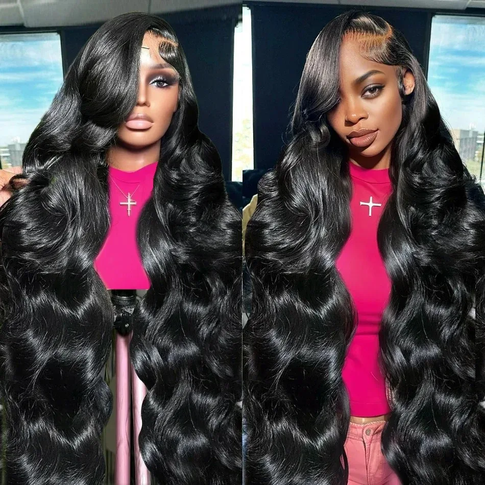 

30 40 Inch 13x4 Lace Front Wigs 200 Density HD Transparent 13x6 Body Wave Lace Frontal Human Hair Wig Brazilian For Black woman