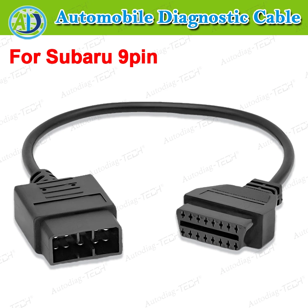 

Для Subaru OBD2 диагностический кабель 9-контактный на 16-контактный адаптер для Subaru Impreza Forester Legacy автомобильный диагностический соединительный кабель OBDII