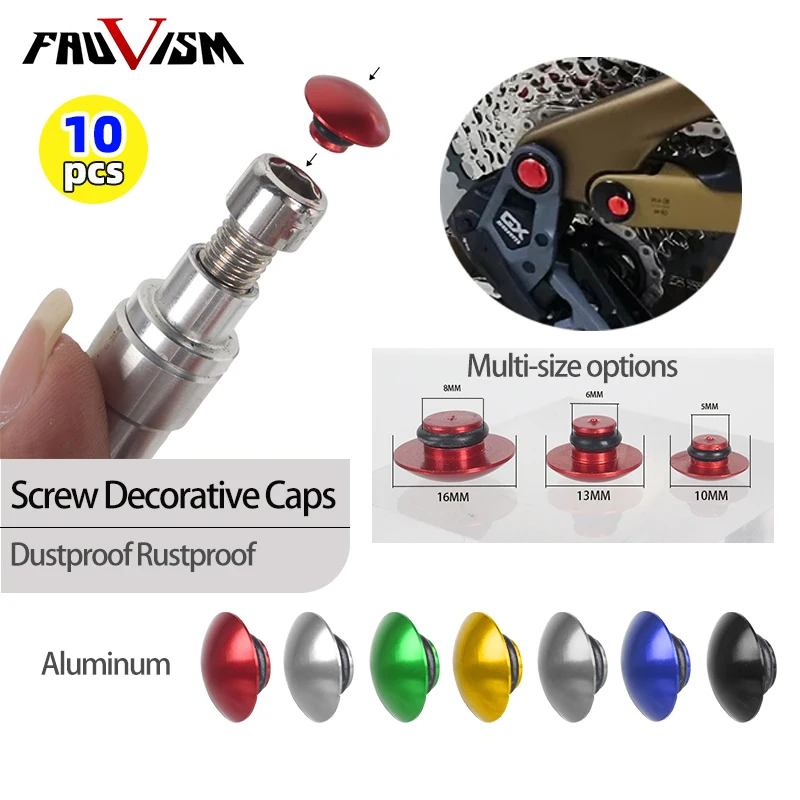 Universal hexagon socket head cap M6 M8 M10 for Suzuki Yamaha Kawasaki Honda Motorcycle parts Aluminum alloy anti-rust dust cap