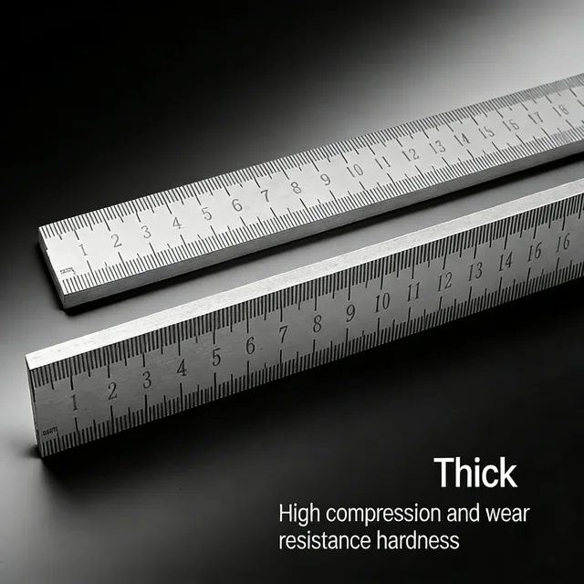 Engineered for Emergencies: 50cm Stainless Steel Ruler with Hardened Tip for Measurement | Drafting Multi‑Tool&Window-Breaking 3