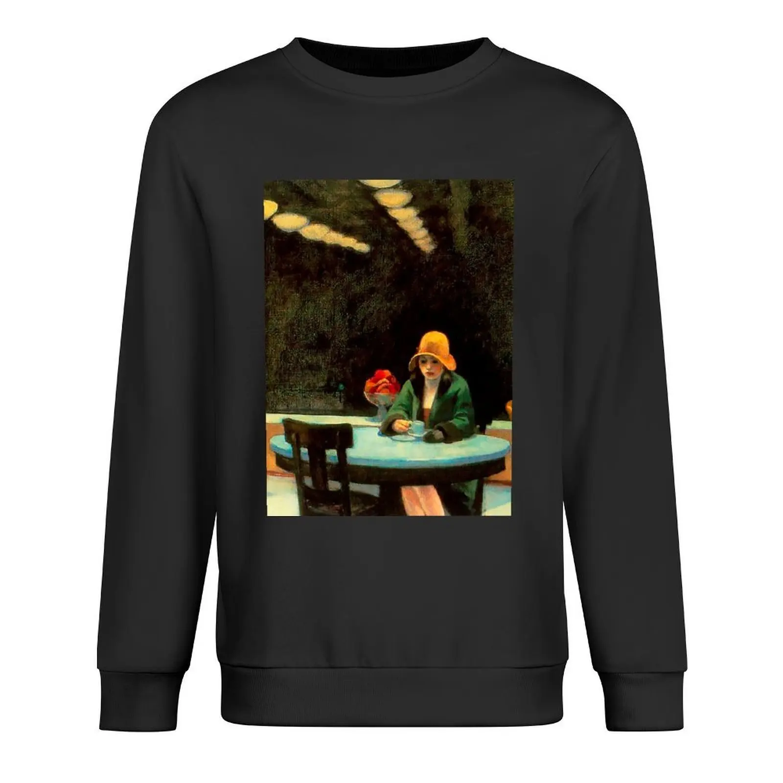 

Automat by Edward Hopper Pullover men's winter sweater korean style clothes men's clothing men's clothes new in sweatshirts