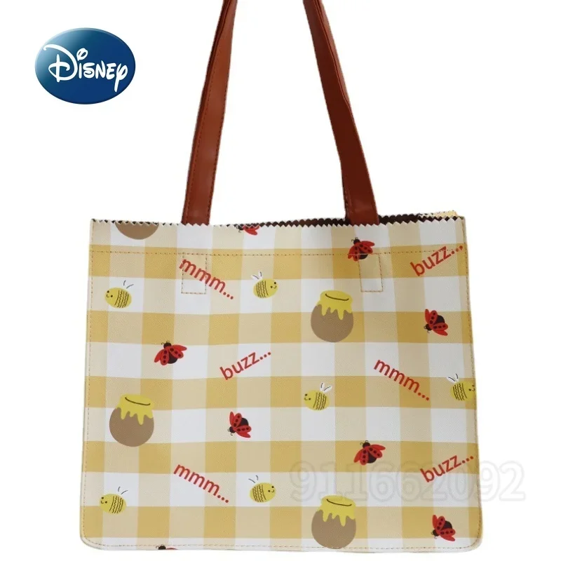 Disney Winnie The Pooh New Women's Handbag Luxury Brand Original Women's Bag Cartoon Fashion Women's Shoulder Bag High Quality